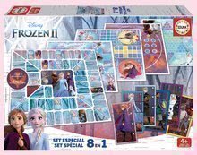 Jocuri de societate pentru copii Frozen 2 Disney 8în1 Special set Educa de la 4 ani în englează franceză spaniolă