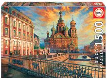 Puzzle Saint Petersburg Educa 1500 darabos és Fix ragasztó 11 évtől