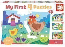 Puzzle pentru cei mici My Farm Mother&Babies Progressive Educa mama și bebelușul 5-6-7-8 piese de la 24 luni