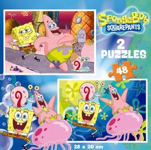 Puzzle Sponge Bob Educa 2x48 dielov EDU19388