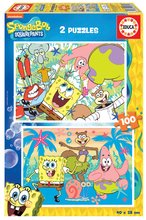 Puzzle Bob Esponja Educa 2x100 dielov od 4 rokov EDU19389