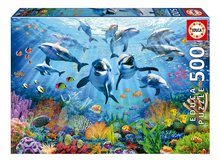 Puzzle Party Under The Sea Educa 500 darabos és Fix ragasztó 11 évtől EDU19901