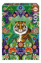 Puzzle Bengal Tiger Educa 500 darabos és Fix ragasztó 11 évtől EDU19912