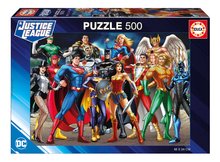 Puzzle Justice League DC Comics Educa 500 darabos és Fix ragasztó 11 évtől EDU19913