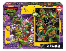 Puzzle Ninja Turtles Educa 2x500 dielov a Fix lepidlo od 11 rokov EDU19916