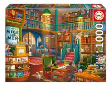 Puzzle Wonderful Bookshop Educa 1000 piese și lipici Fix de la 11 ani EDU19925