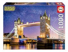 Puzzle Tower Bridge London Neon Educa világító 1000 darabos és Fix ragasztó 11 évtől EDU19930