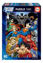 Puzzle Justice League DC Comics Educa 1000 piese și lipici Fix de la 11 ani EDU19935