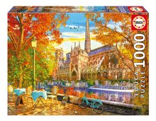 Puzzle Notre Dame in Autumn Educa 1000 piese și lipici Fix de la 11 ani EDU19936