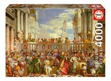 Puzzle The Wedding At Cana Paolo Veronese Educa 4000 dielov a Fix lepidlo