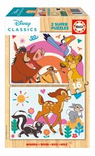 Drevené puzzle Animals Disney Educa 2x16 dielov