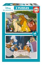 Puzzle Animals Disney Educa 2x48 piese de la 3 ani EDU19996