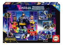 Puzzle DC Batwheels Progressive Educa 12-16-20-25 dílků