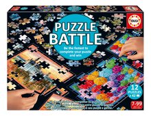 Puzzle Battle Cestování Travel Educa 12 druhů puzzle 504 dílků a 12 karet s obrázky od 7 let