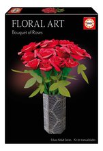 Kreatívne tvorenie ruže Floral Art Bouquet of Roses Educa poskladaj si vlastnú kyticu od 8 rokov EDU20139