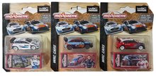 Autíčko rally WRC Cars Majorette kovové s gumenými kolieskami a zberateľskou krabičkou 7,5 cm dĺžka 4 rôzne druhy MJ212084012