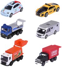 Városi kisautók City Vehicles Majorette nyitható 7,5 cm hosszú 6 különböző fajta MJ2057500