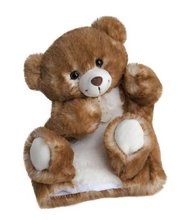 Plyšový medvedík na bábkové divadlo Bear Puppet Histoire d’ Ours hnedý 25 cm od 0 mes HO2596