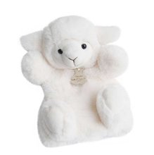 Plyšová ovečka na bábkové divadlo Lamb Puppet Histoire d’ Ours biela 25 cm od 0 mes HO2597