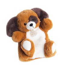 Plyšový psík na bábkové divadlo Dog Puppet Histoire d’ Ours hnedý 25 cm od 0 mes HO2599