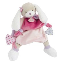 Plyšový psík na bábkové divadlo Dog Toopi Girl Hand Puppet Doudou et Compagnie ružový 28 cm od 0 mes