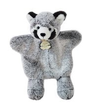 Plyšová panda na bábkové divadlo Red Panda Sweety Mousse Histoire d’ Ours sivá 25 cm od 0 mes HO3084