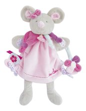 Plyšová myška na bábkové divadlo Mouse Hand Puppet Doudou et Compagnie ružová 28 cm od 0 mes