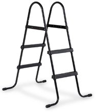 Medence létra pool ladder Exit Toys 60-90 cm magas kerethez fémváz csúszásmentes fekete