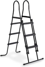 Medence létra pool ladder Exit Toys 91-107 cm magas kerethez fémváz csúszásmentes fekete