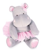 Plyšový hrošík so sukničkou Hippo Tutu Pearl Grey Histoire d’ Ours sivý 22 cm od 0 mes HO3173