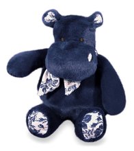 Plyšový hrošík so šatkou Hippo Bandana Nay Blue Histoire d’ Ours modrý 22 cm od 0 mes HO3178