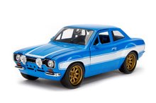 Autíčko Ford Escort 1974 Fast & Furious Jada kovové s otvárateľnými časťami a gumenými kolieskami dĺžka 18 cm 1:24 JA3203024