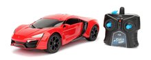 Autíčko na diaľkové ovládanie RC Lykan Hypersport Fast & Furious Jada s gumenými kolieskami dĺžka 28 cm 1:16 JA3206005