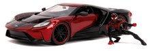 Kisautó Marvel 2017 Ford GT Jada fém nyitható részekkel és Miles Morales figurával hossza 20 cm 1:24