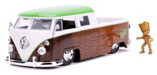 Kisautó Marvel Groot 1963 VW Bus Pickup Jada fém nyitható részekkel és Groot figurával hossza 20,5 cm 1:24