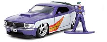 Kisautó DC Ford Mustang Jada fém nyitható ajtókkal és Joker figurával hossza 12,8 cm 1:32