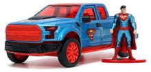 Kisautó DC Ford F 150 Raptor 2017 Jada fém nyitható ajtókkal és Superman figurával hossza 13 cm 1:32