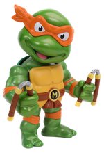 Figura gyűjtői darab Turtles Michelangelo Jada fém mozgatható karokkal magassága 10 cm