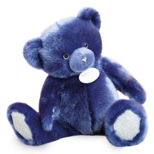 Plüss mackó Midnight Blue Ours Collection Doudou et Compagnie kék 37 cm 0 hó-tól DC3590