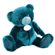 Plüss mackó Peacock Blue Ours Collection Doudou et Compagnie kék 37 cm 0 hó-tól DC3591