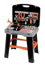 Pracovní dílna v kufříku 2v1 Bricolo Smart Workbench Black&Decker Smoby rozkládací pracovní stůl s nářadím 30 doplňků