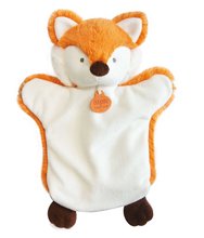 Plyšová líška na bábkové divadlo Fox Hand Puppet Doudou et Compagnie oranžová 25 cm od 0 mes DC3616