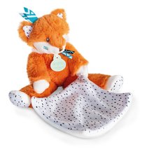 Plyšová líška na maznanie Fox Tiwipi Doudou et Compagnie v darčekovom balení oranžová 21 cm od 0 mes DC3633