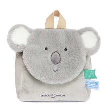 Plyšový batoh Koala Backpack Unicef Collection Doudou et Compagnie sivý od 18 mes DC3832