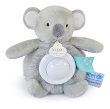 Plyšová koala so svetlom Koala Nightlight Unicef Collection Doudou et Compagnie v darčekovom balení sivá 15 cm od 0 mes DC3991