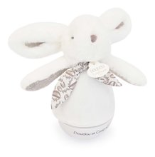 Plüss nyuszi Musical Night Light White Doudou et Compagnie zenével fehér zajjal és fénnyel fehér 16 cm 0 hó-tól DC4196