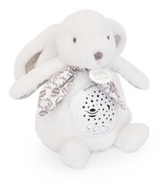 Plüss nyuszi Musical Night Light Star Projector White Doudou et Compagnie fénnyel zenével és fehér zajjal fehér 16 cm 0 hó-tól DC4202