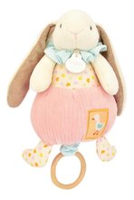 Plüss nyuszi dallammal Lapin Ciboulette Music Box Doudou et Compagnie ajándékcsomagolásban 20 cm 0 hó-tól DC4210