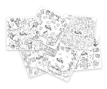 Velkoformátové obrázky k vybarvování Peppa Pig Kid Colouring Smoby 10 kusů kompatibilní se stolem Kid Creative Table 51*51 cm od 24 měsíců