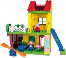 Építőjáték Peppa Pig Play House PlayBig Bloxx BIG házikó csúszdával libikókával 2 figurával 72 részes 18 hó-tól